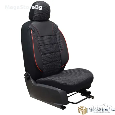 Тапицерия за автомобил, кола, седалки 1181 класико черно / червено, снимка 6 - Аксесоари и консумативи - 48023629