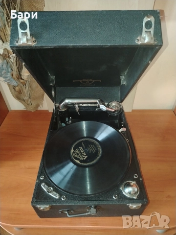 Грамофон Columbia 201 от 20-те години на ХХвек, снимка 2 - Грамофони - 52557679