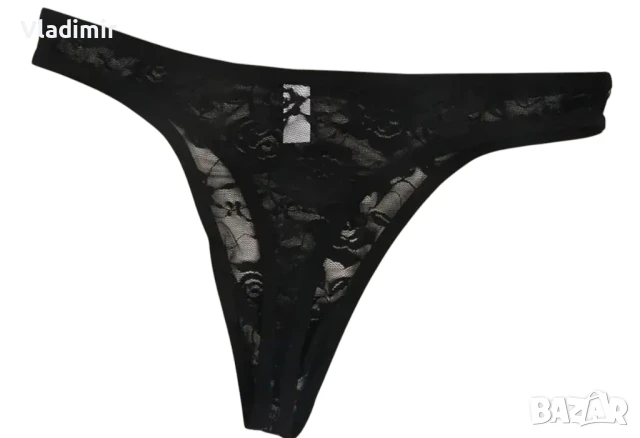 Черни дантелени мъжки прашки , снимка 2 - Бельо - 50590729