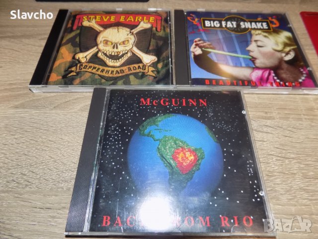 Дискове на -Steve Earle –Copperhead Road/Big Fat Snake-Beautiful Thing/ Roger McGuinn-Back from Rio, снимка 2 - CD дискове - 39950432