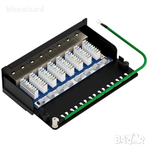 FGB CAT 7 пач панел, 8 порта, екраниран разпределителен панел  НОВ, снимка 4 - Други - 53013864