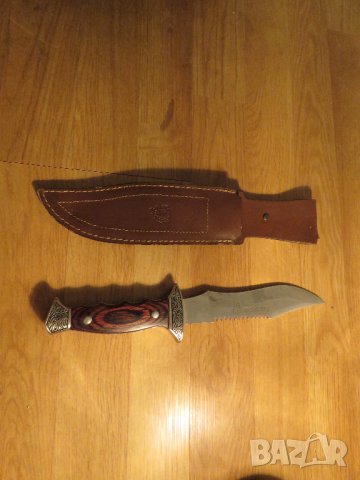 Стар испански  голям нож Esparcia с гравюри за ценители и колекционери., снимка 8 - Ножове - 37159138