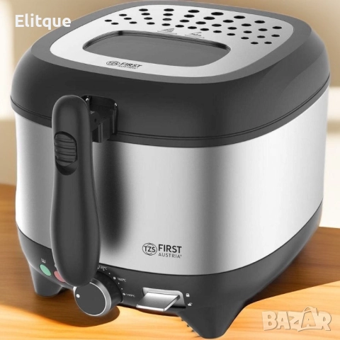 Професионален фритюрник с капацитет 2,5 литра и мощност 1600W FIRST, снимка 5 - Друга електроника - 52854863