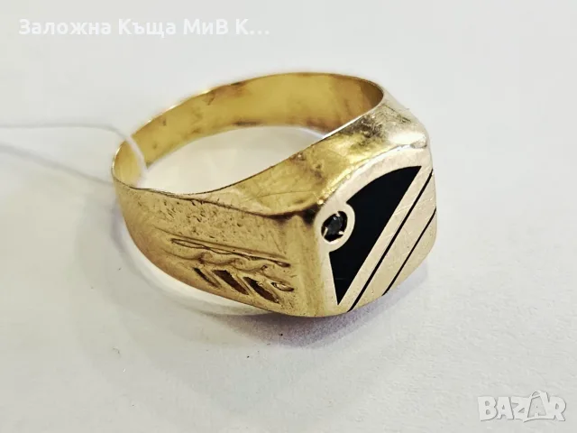 ПРОМОЦИЯ 55.99евро/гр. Златен пръстен 4.4гр 02790-26, снимка 2 - Пръстени - 56150226