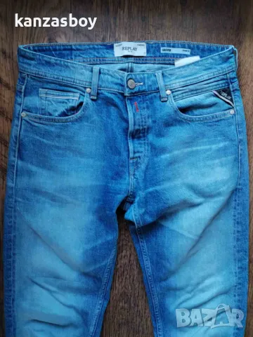 replay grover straight fit jeans - страхотни мъжки дънки КАТО НОВИ 31, снимка 10 - Дънки - 49247332