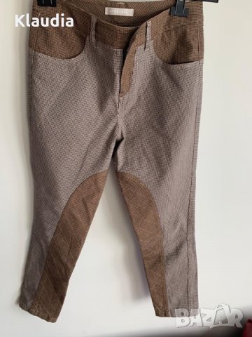 Италиански бутиков дамски панталон; размер S, снимка 1 - Панталони - 30890216