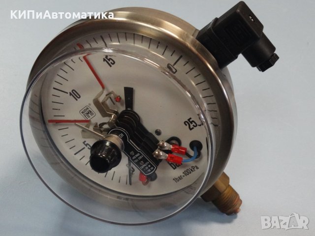 Ел. контактен Манометър Nuova Fima Ф 160, 25 bar, снимка 9 - Резервни части за машини - 34450141