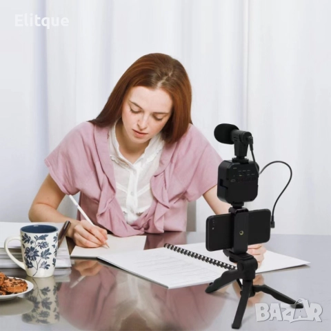 video making kit - статив идеален за всякакво видео заснемане за видео заснемане с микрофон, лед про, снимка 8 - Друга електроника - 52904502