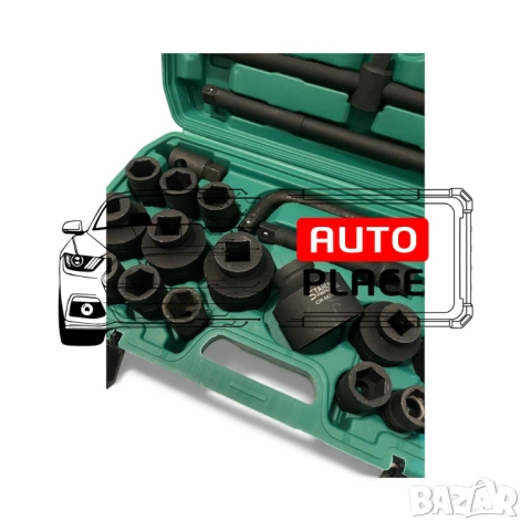 Камионджийско ( камионско ) гедоре 26 части 3/4″ и 1″ 6-стенно StahlMayer, снимка 3 - Гедорета - 53936094