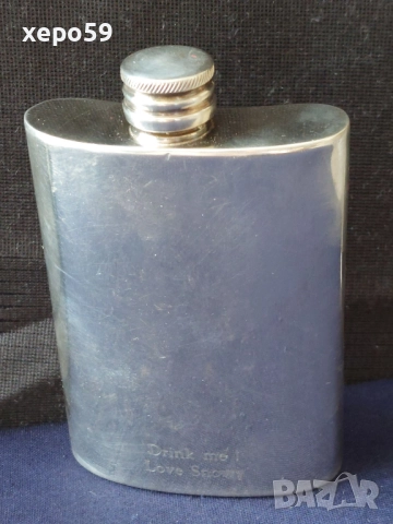 Сребърна бутилка за уиски-MAPPIN&WEBB,Hip Flask Silver/чаша,сребро,кана/, снимка 7 - Други - 52335981