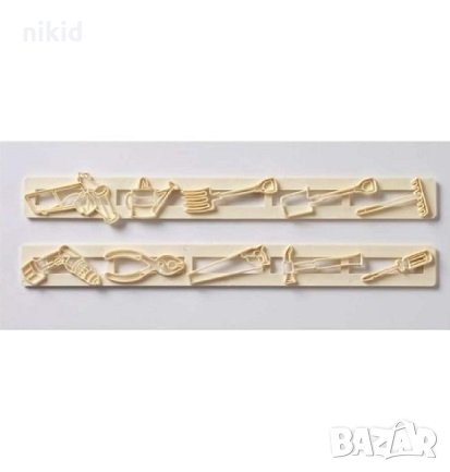 2 релси Градински и строителни инструменти пластмасови резци форми резец за бисквитки украса фондан, снимка 2 - Форми - 34317143