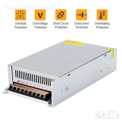 MEISHILE захранване 60V 20A 1200W индустриално S-1200-60, снимка 3 - Друга електроника - 52935717