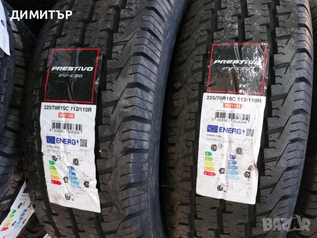 4 бр.нови летни гуми Prestivo 225 70 15C Цената е за брой!, снимка 2 - Гуми и джанти - 44446796