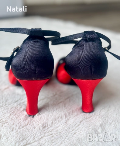 Обувки за латино танци 39 номер, снимка 4 - Дамски обувки на ток - 53254387