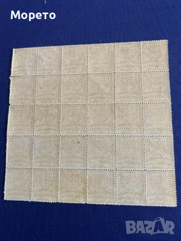 Лот марки Румелия-1881г(1 пиастър)-Чисти с гума-Блок 30бр., снимка 2 - Филателия - 52230836