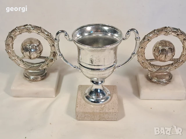 наградна купа с мраморен пиедестал   26/2, снимка 3 - Декорация за дома - 50637444