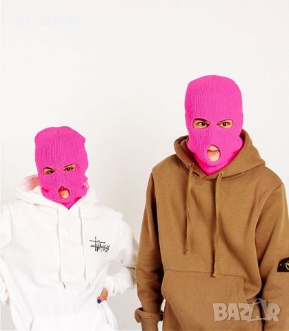 Зимна шапка маска - Purple Neon Balaclava, снимка 4 - Шапки - 30397928