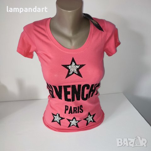 Тениска Givenchy розова, снимка 3 - Тениски - 36594358