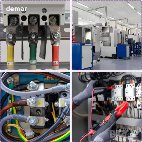 DMiotech 12 бр. 4/0 AWG - 5/16" медни кабелни накрайници, с 12 бр. термосвиваеми тръби, снимка 2 - Други стоки за дома - 49166897