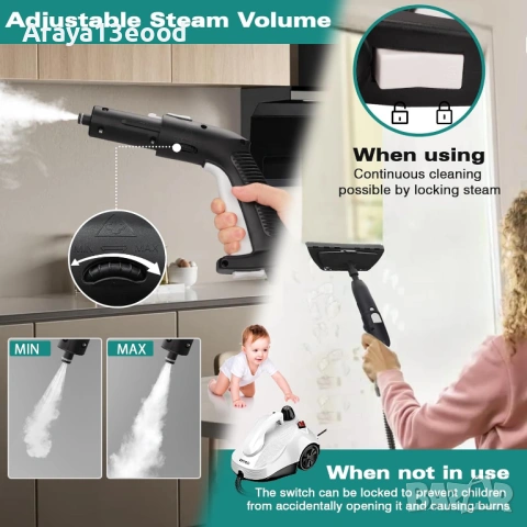 Парочистачка с 23 аксесоара за многофункционално почистване KROQO SW618-D, снимка 3 - Парочистачки и Водоструйки - 54065793