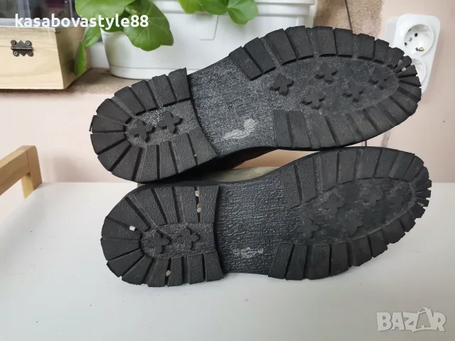 Дамски ботуши Естествен велур , снимка 2 - Дамски ботуши - 56508420