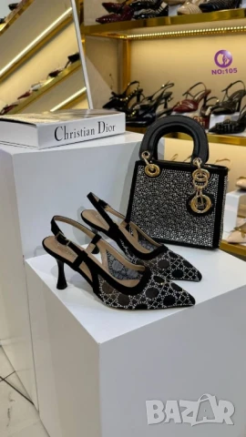 обувки на ток gucci christian dior , снимка 3 - Дамски обувки на ток - 50963022