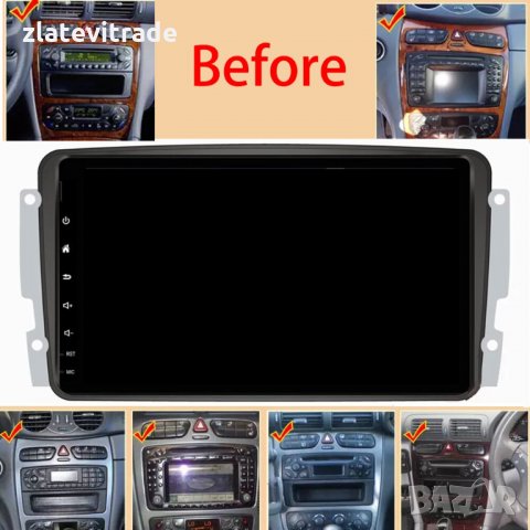 MERCEDES BENZ,W209,W203,Viano,W639,Vito Навигация Андроид БЕЗ DVD,9162, снимка 7 - Аксесоари и консумативи - 31800251