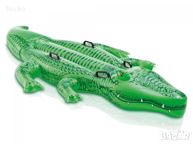 Голям Надуваем Алигатор INTEX, снимка 2 - Надуваеми играчки - 37623964