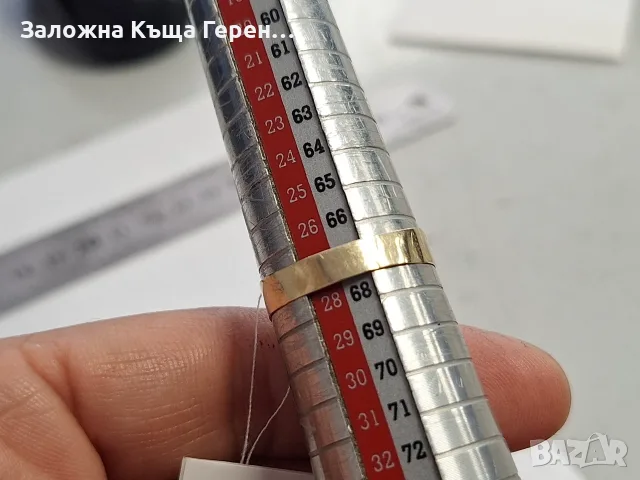 Златен пръстен 3,64гр., снимка 4 - Пръстени - 56258200