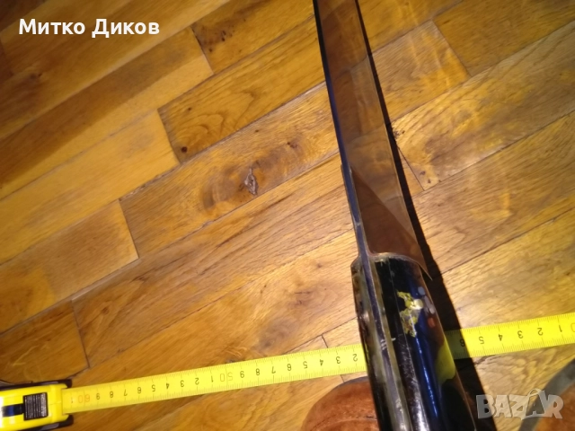 Дълъг ловен нож каракулак нов гравиран маркиран дълъг 605мм острие 417мм на 60мм месингов обков, снимка 9 - Ножове - 51723162