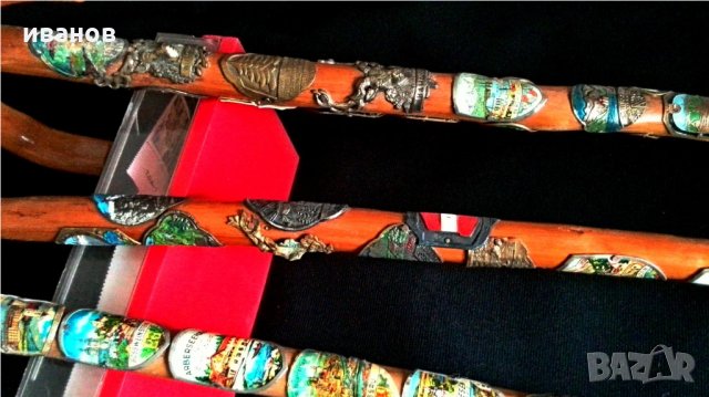 Туристически стари немски-австрийски бастуни Тиролски, снимка 6 - Антикварни и старинни предмети - 31979231