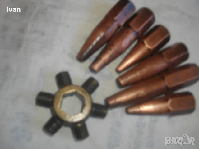 6 броя Оригинални немски контактни дюзи за оксиженна горелка газо-кислородно-ацетиленово заваряване, снимка 9 - Други инструменти - 47374913
