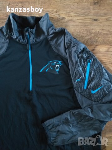 nike carolina panthers - страхотно мъжко горнище УГОЛЕМЕНО, снимка 2 - Спортни дрехи, екипи - 42262865