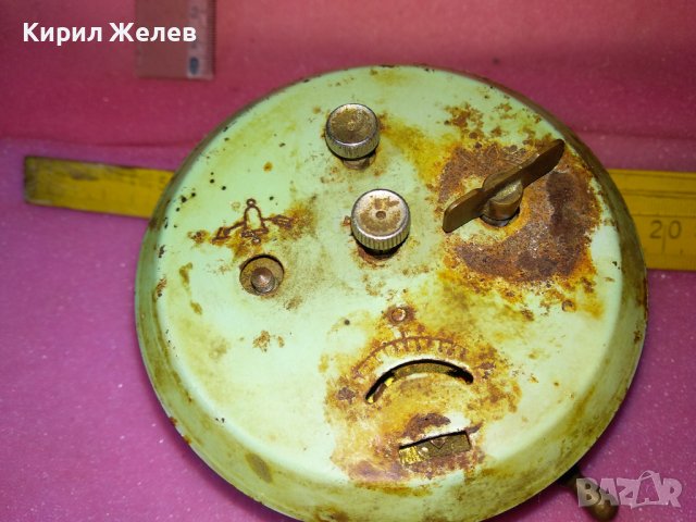 PETER MADE in GERMANY Стар КОЛЕКЦИОНЕРСКИ МЕХАНИЧЕН БУДИЛНИК ВИНТИДЖ МОДЕЛ НЕМСКИ РЯДЪК 43710, снимка 9 - Антикварни и старинни предмети - 44464898