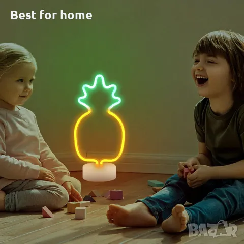 Neon Pineapple Light Неонови LED светлини, снимка 7 - Други - 49727407