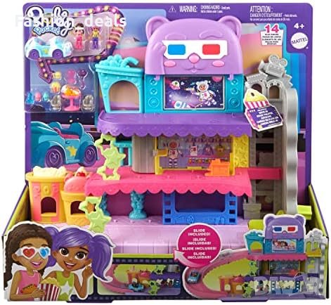 Нов комплект за игра Кукли Polly Pocket HPV39 подарък дете коледа, снимка 6 - Кукли - 42204142