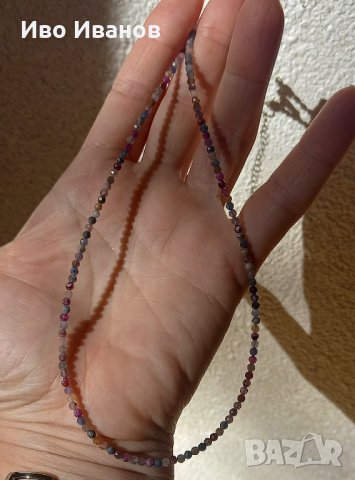 Огърлица от сапфир микс, снимка 6 - Други - 40364176