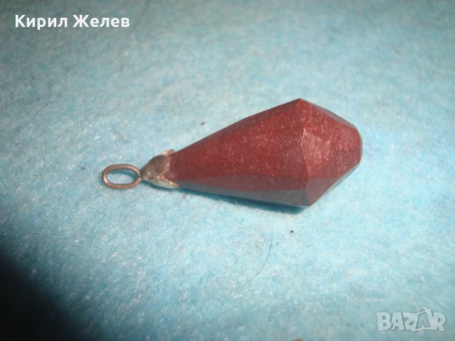 СТАР СКЪПОЦЕНЕН АРТ ДЕКО РУБИНЕН МЕДАЛЬОН 56521, снимка 2 - Антикварни и старинни предмети - 35596718