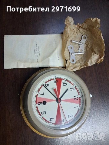 корабен часовник СССР чисто нов, снимка 4 - Антикварни и старинни предмети - 54309573