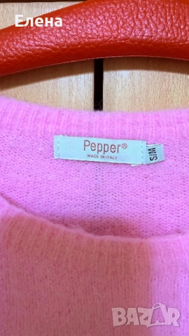пуловер Pepper . Италия. 27% BABY SURI ALPACA . размер М., снимка 10 - Блузи с дълъг ръкав и пуловери - 54274141