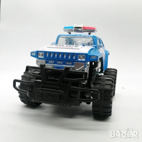 Полицейски джип с радиоуправление – 4x4 Monster Truck, снимка 2 - Коли, камиони, мотори, писти - 50948963