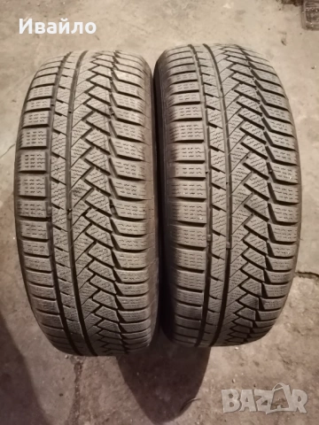 Продавам 2 броя зимни гуми 205.60.16 на 1 сезон дот 2021 Контентал 