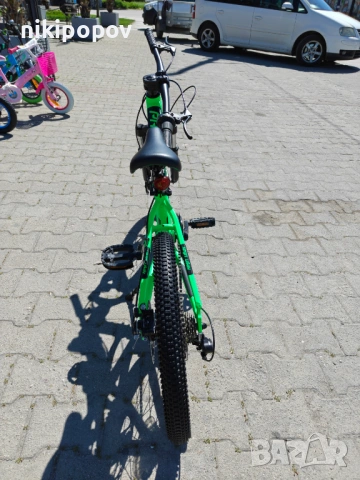 BG Алуминиев велосипед 20" NINJA зелен, снимка 10 - Велосипеди - 54334682