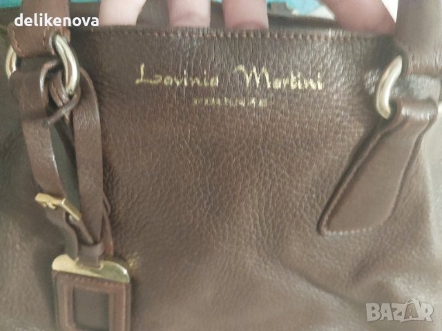 Lavinia Martini Firenze. Голяма кожена/еленска/ чанта, снимка 12 - Чанти - 44790107
