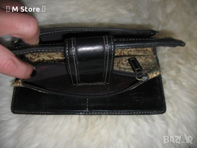  Fossil голям дамски кожен портфейл естествена кожа, снимка 6 - Портфейли, портмонета - 35643335