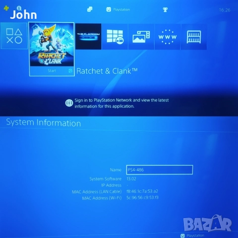PS4 | PS 4 slim 500 гб + Джойстик + Ratchet & Clank + Всички кабели | Playstation | Почистена, снимка 4 - Игри за PlayStation - 52829415