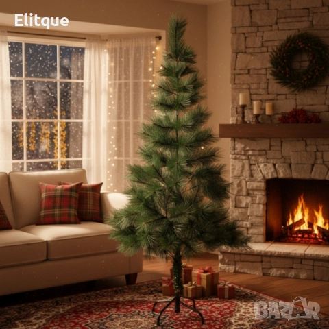 Коледно борче със зелени връхчета