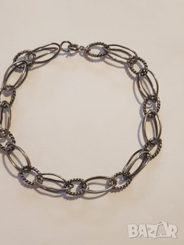 Сребърна гривна  , снимка 2 - Гривни - 38048867