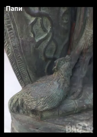 Бронзова скулптура на богинята "Белона", снимка 3 - Антикварни и старинни предмети - 48021731