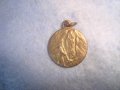 Света ЛУРДЕС - СТАРА РЕЛЕФНА МИНИАТЮРНА БРОНЗОВА ПОЗЛАТЕНА КАТОЛИЧЕСКА ИКОНКА РЯДКА 27525, снимка 8